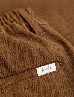 Men Forét Pants-Clay Herringbone Pants-Rubber