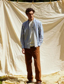 Men Forét Pants-Clay Herringbone Pants-Rubber