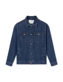 Men Forét Jackets-Cluster Jacket-Indigo