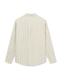 Men Forét Shirts-Crest Dove Shirt-Blue Stripe