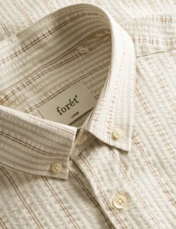 Men Forét Shirts-Crest Dove Shirt-Rubber Stripe