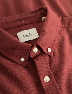 Men Forét Shirts-Drift Shirt-Red Ochre