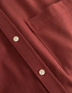 Men Forét Shirts-Drift Shirt-Red Ochre