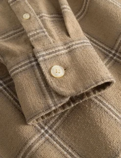 Men Forét Shirts-Fable Check Shirt-Khaki Check