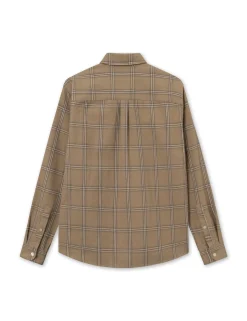 Men Forét Shirts-Fable Check Shirt-Khaki Check