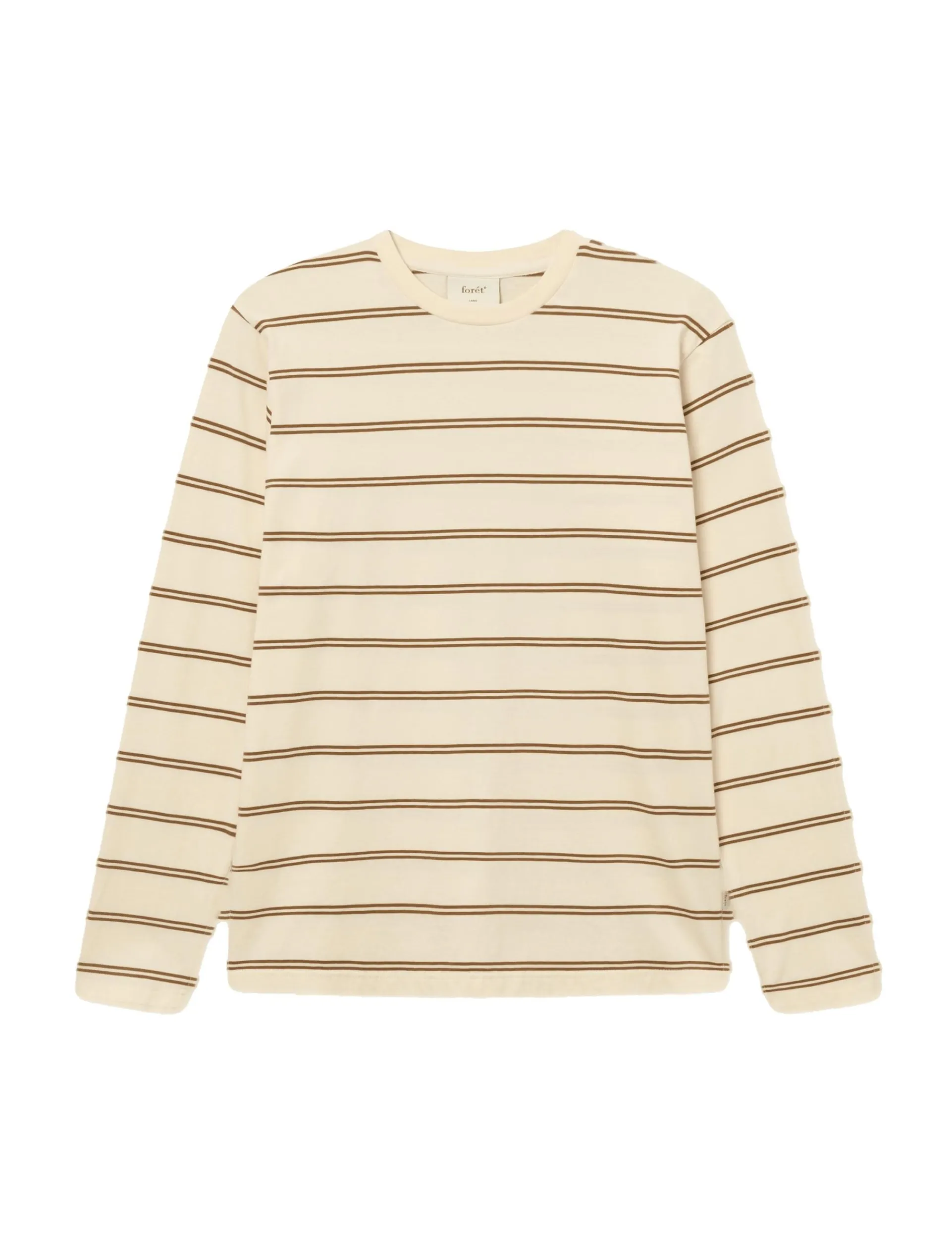 Men Forét T-Shirts-Ferry Longsleeve-Rubber/Cloud