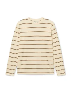 Men Forét T-Shirts-Ferry Longsleeve-Rubber/Cloud