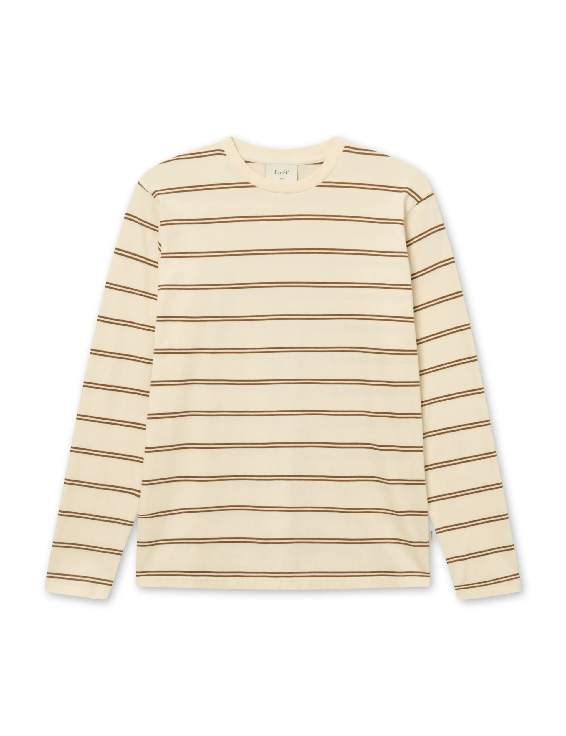 Men Forét T-Shirts-Ferry Longsleeve-Rubber/Cloud
