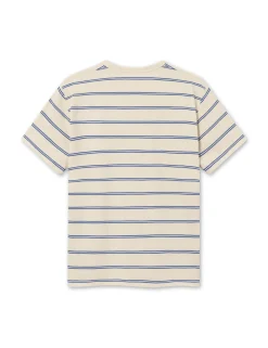 Men Forét T-Shirts-Ferry T-Shirt-Oat/Blue