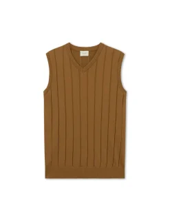 Men Forét Knitwear-Flume Knit Vest-Rubber