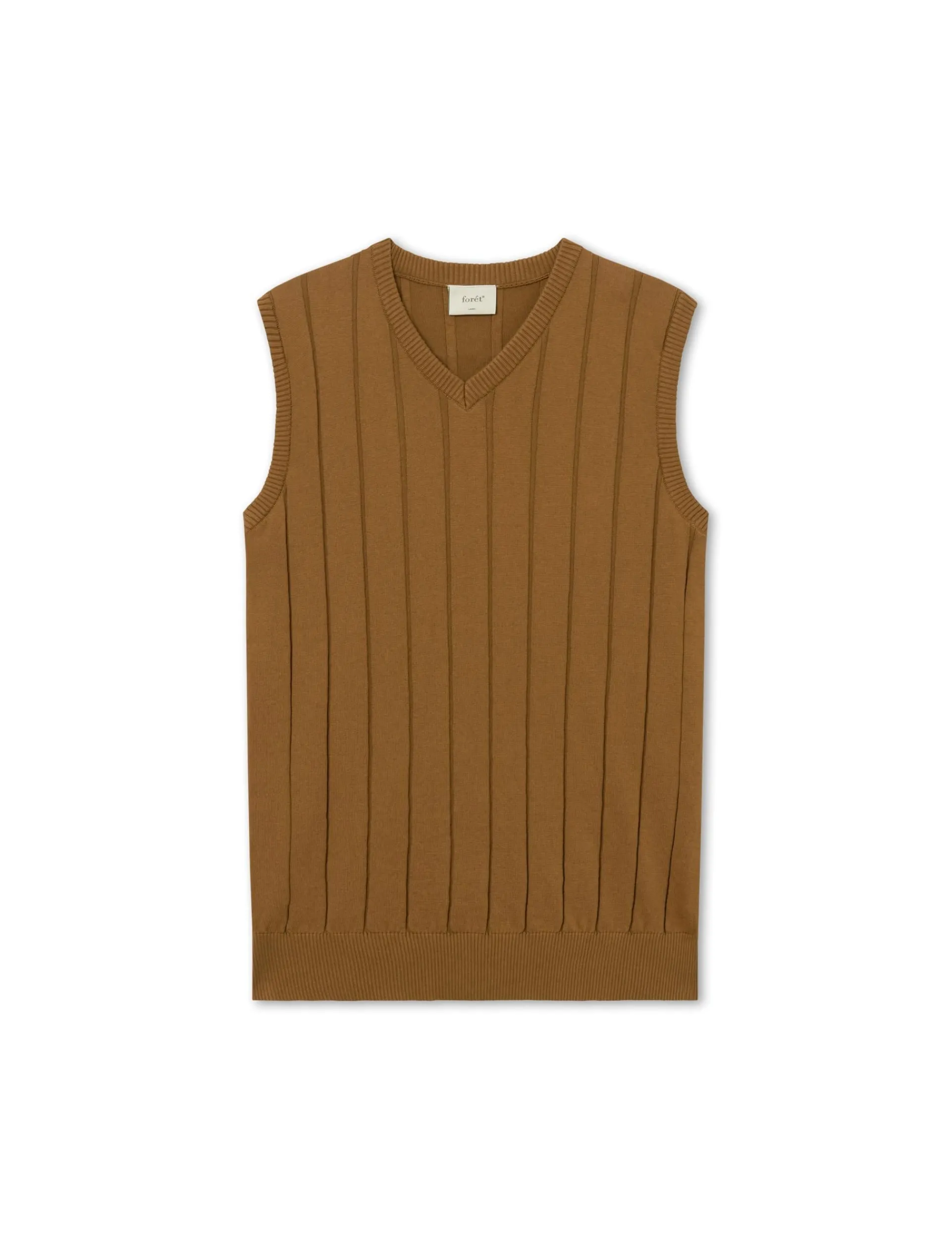 Men Forét Vests-Flume Knit Vest-Rubber