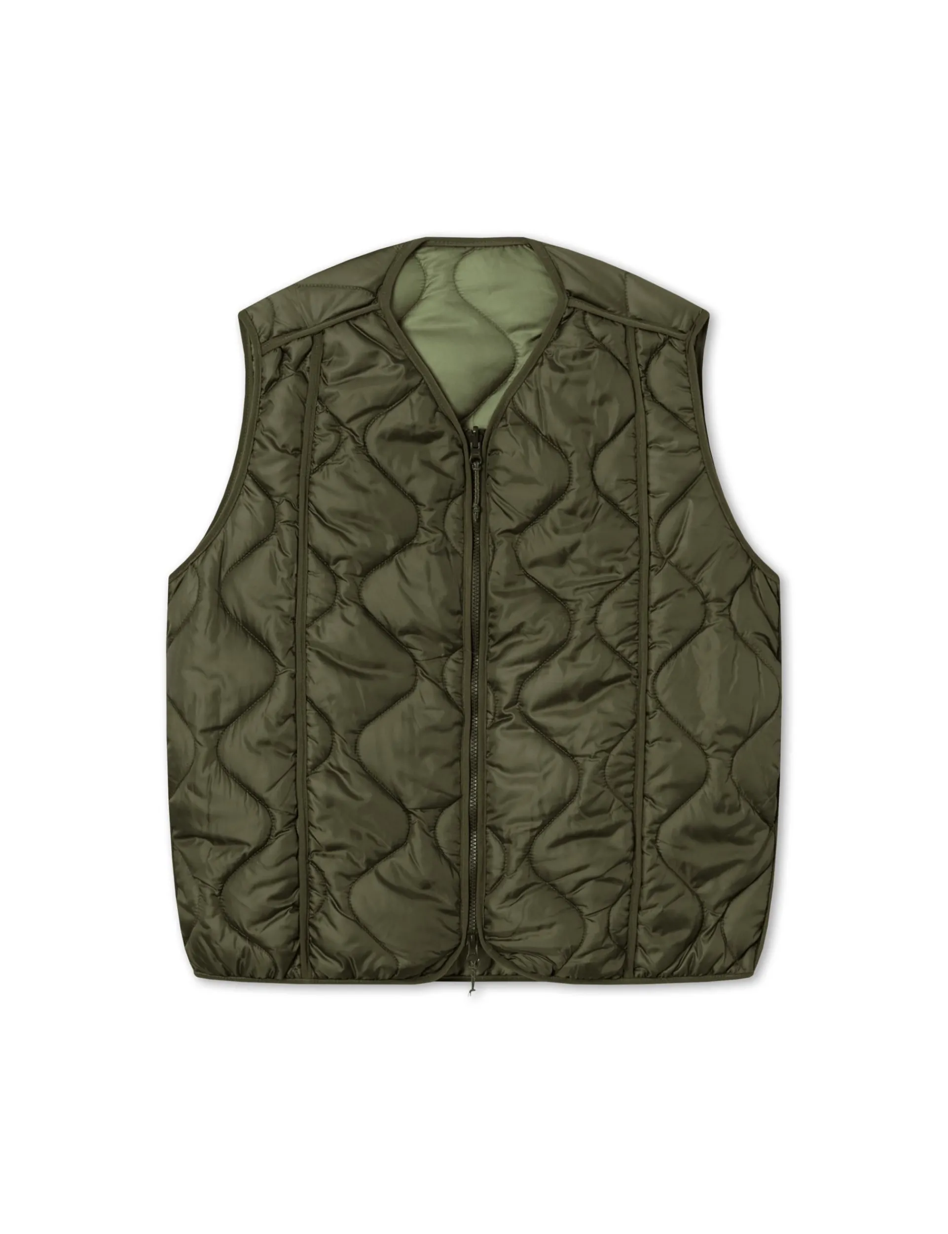 Men Forét Jackets-Fresh Reversible Liner Vest-Army