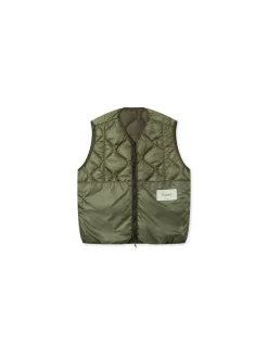 Men Forét Jackets-Fresh Reversible Liner Vest-Army