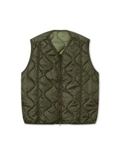 Men Forét Vests-Fresh Reversible Liner Vest-Army