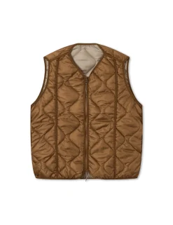 Men Forét Vests-Fresh Reversible Liner Vest-Brown