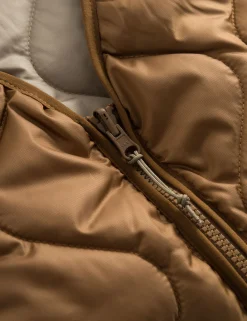Men Forét Vests-Fresh Reversible Liner Vest-Brown