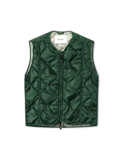 Men Forét Vests-Fresh Reversible Liner Vest-Dark Green