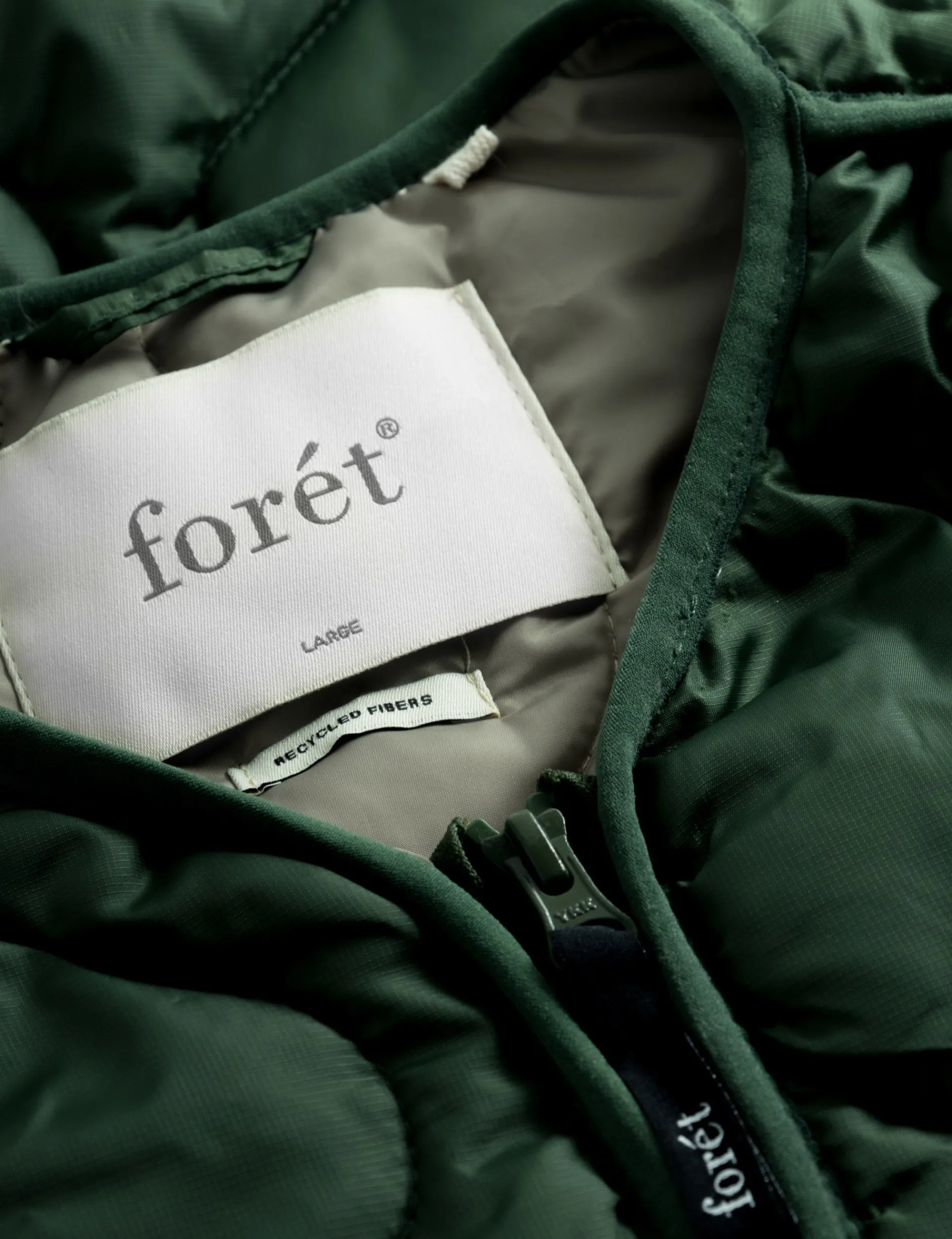 Men Forét Vests-Fresh Reversible Liner Vest-Dark Green