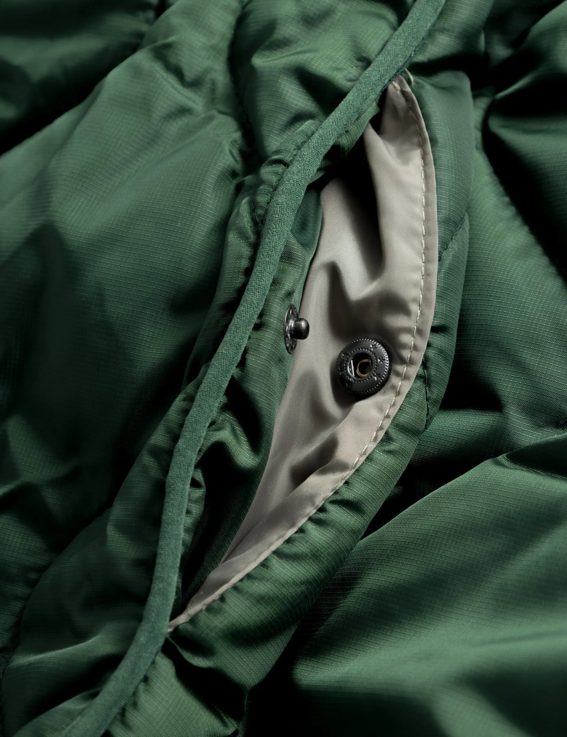 Men Forét Vests-Fresh Reversible Liner Vest-Dark Green