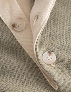 Men Forét Knitwear-Golf Polo Knit-Cloud/Brick