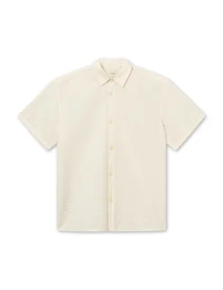 Men Forét Shirts-Hatch Ss Shirt-Cloud