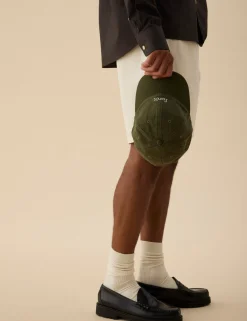 Men Forét Accessories-Hawk Washed Cap-Army
