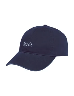 Men Forét Accessories-Hawk Washed Cap-Navy