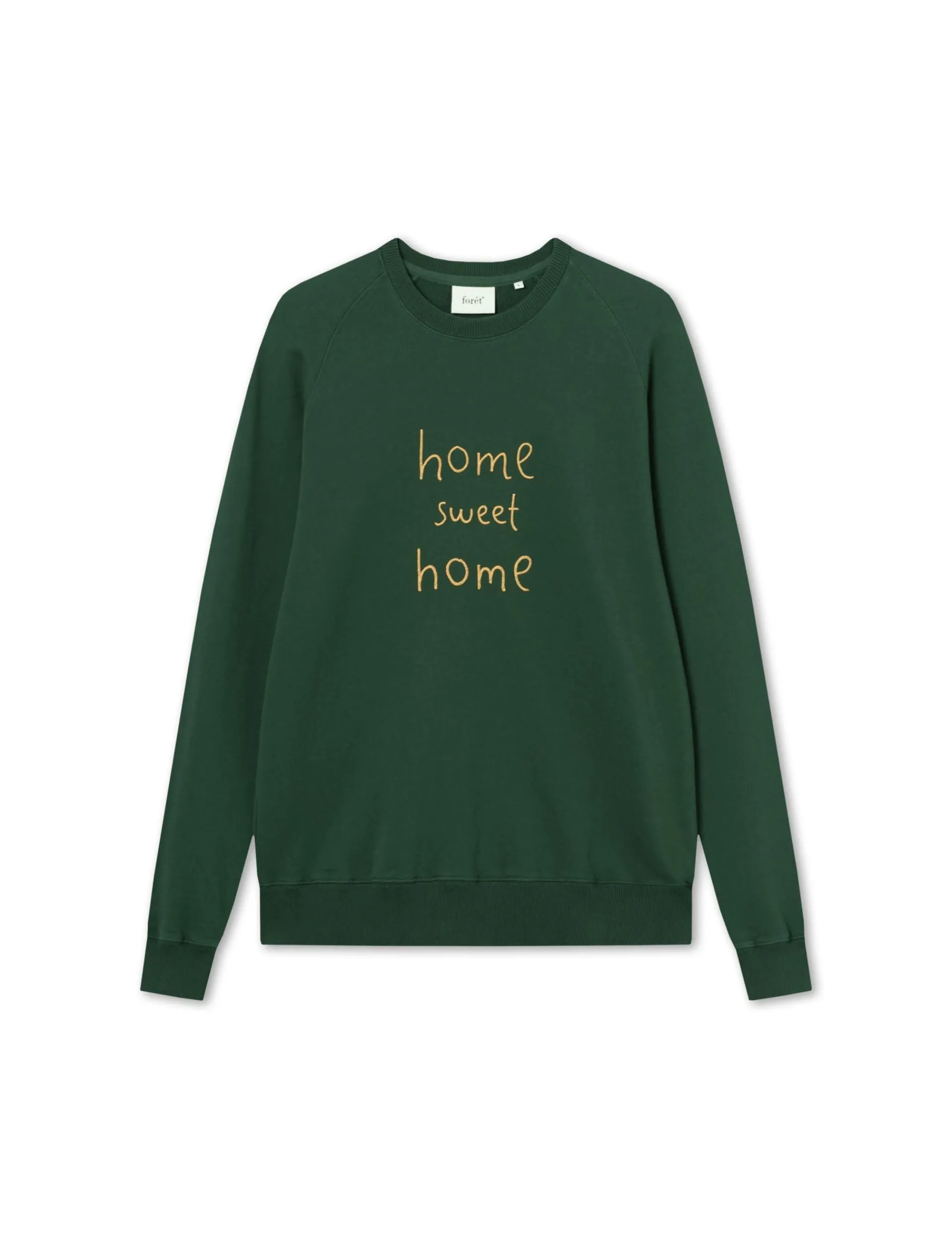 Men Forét Sweatshirts-Heart Sweatshirt-Dark Green/Rubber