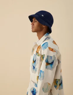Men Forét Overshirts-Heyday Artwork Overshirt-Undyed