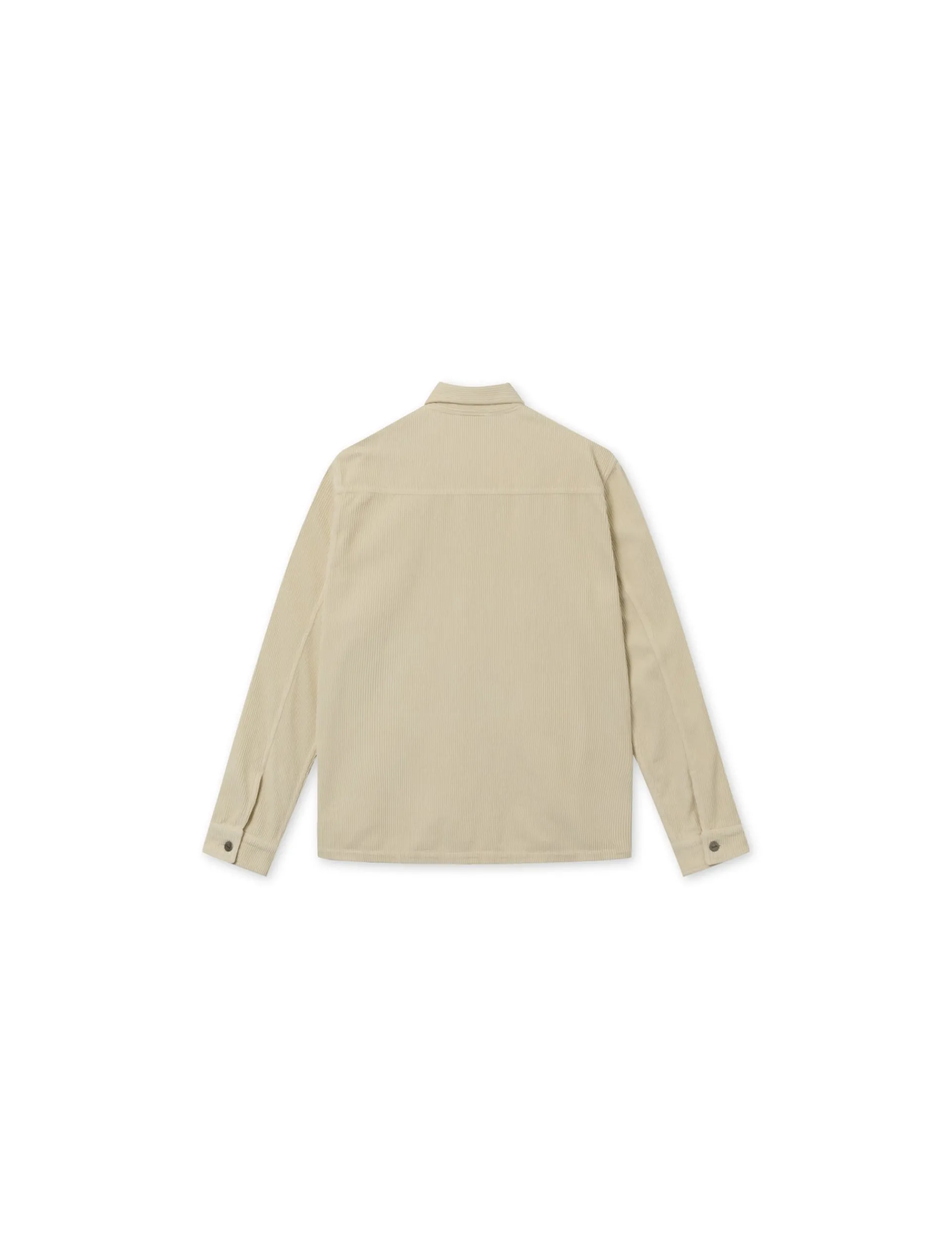 Men Forét Overshirts-Heyday Overshirt-Cream Corduroy