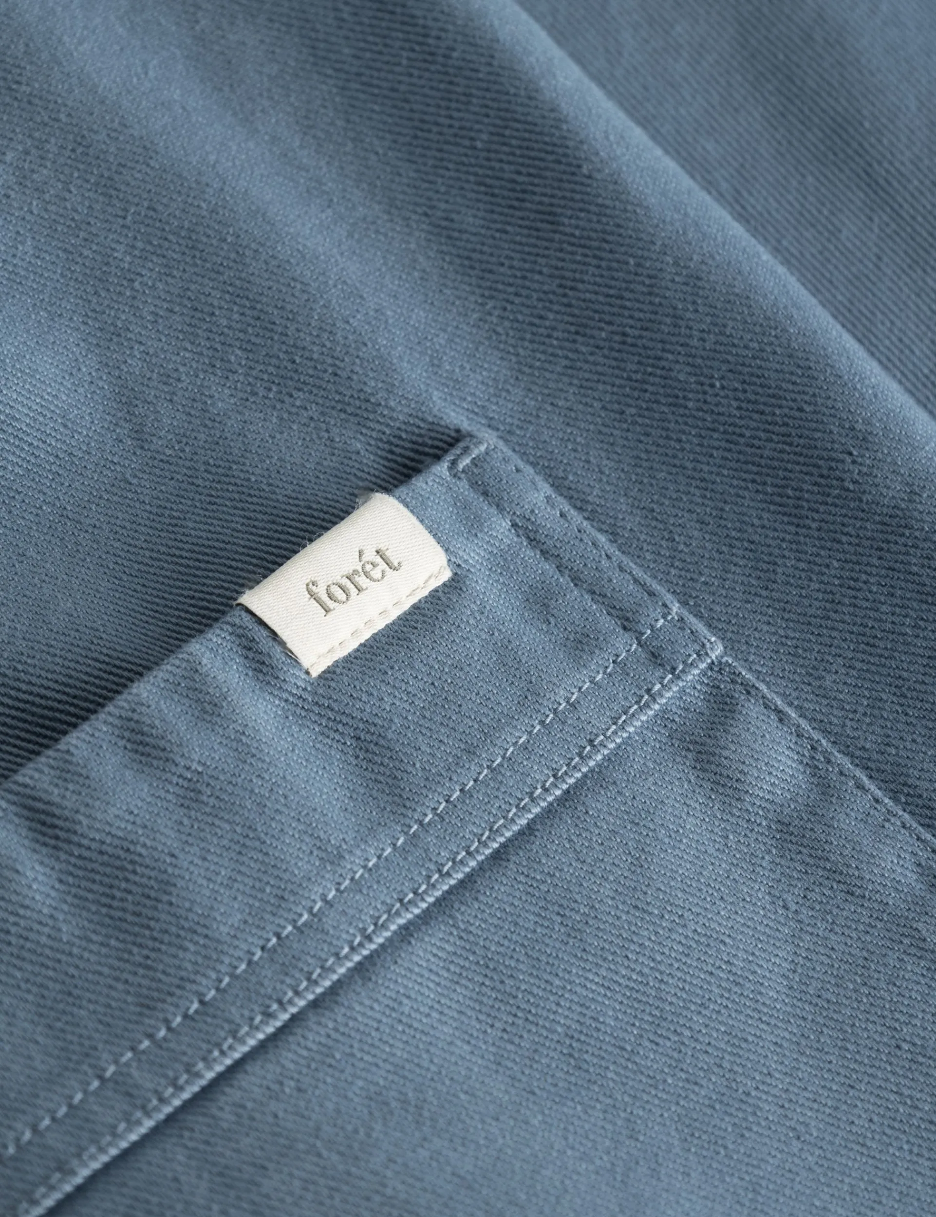 Men Forét Overshirts-Heyday Overshirt-Vintage Blue