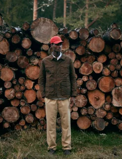Men Forét Jackets-Hike Field Jacket-Brown