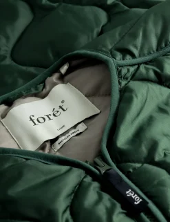 Men Forét Jackets-Humid Reversible Liner Jacket-Dark Green