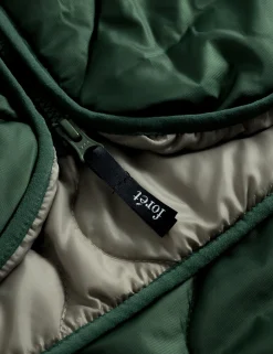 Men Forét Jackets-Humid Reversible Liner Jacket-Dark Green