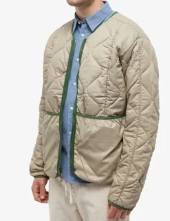 Men Forét Jackets-Humid Reversible Liner Jacket-Dark Green