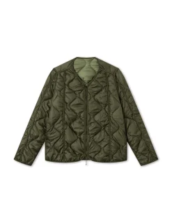 Men Forét Jackets-Humid Reversible Liner Jacket-Army