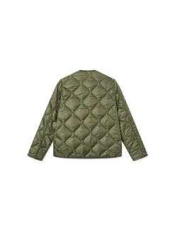 Men Forét Jackets-Humid Reversible Liner Jacket-Army