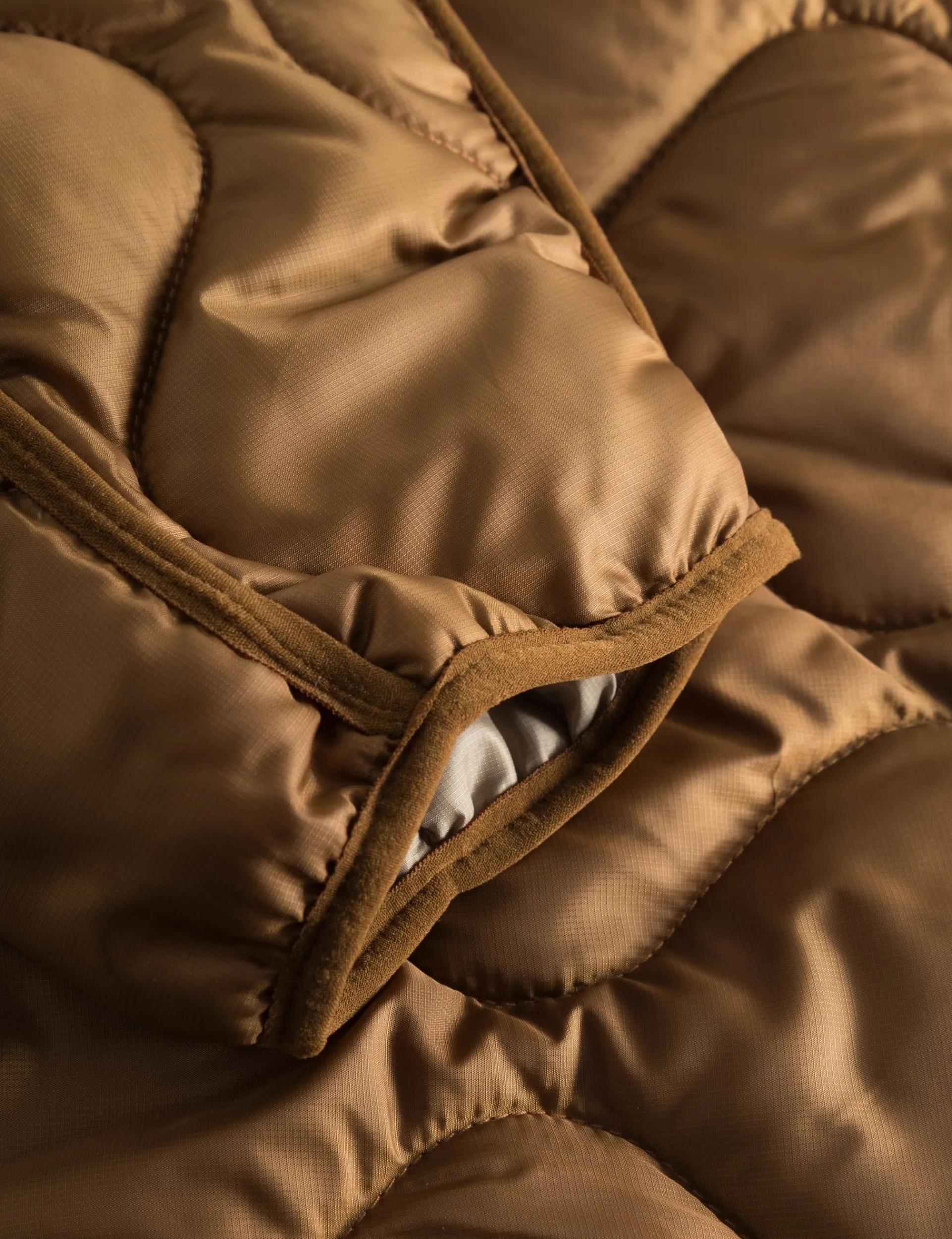 Men Forét Overshirts-Humid Reversible Liner Jacket-Brown