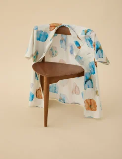 Men Forét Shirts-Hush Ss Shirt-Cloud Printed