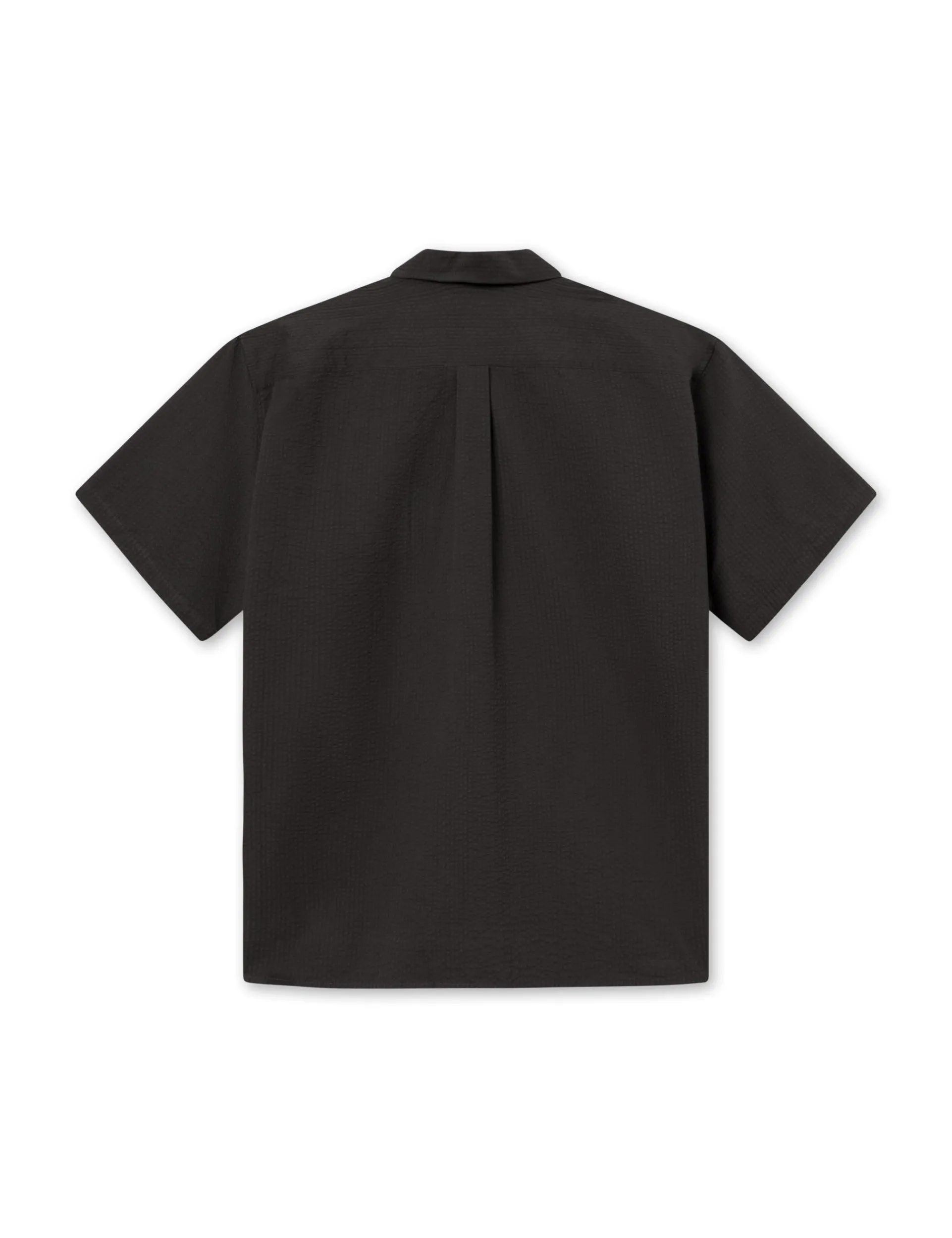 Men Forét Shirts-Hush Ss Shirt-Washed Black
