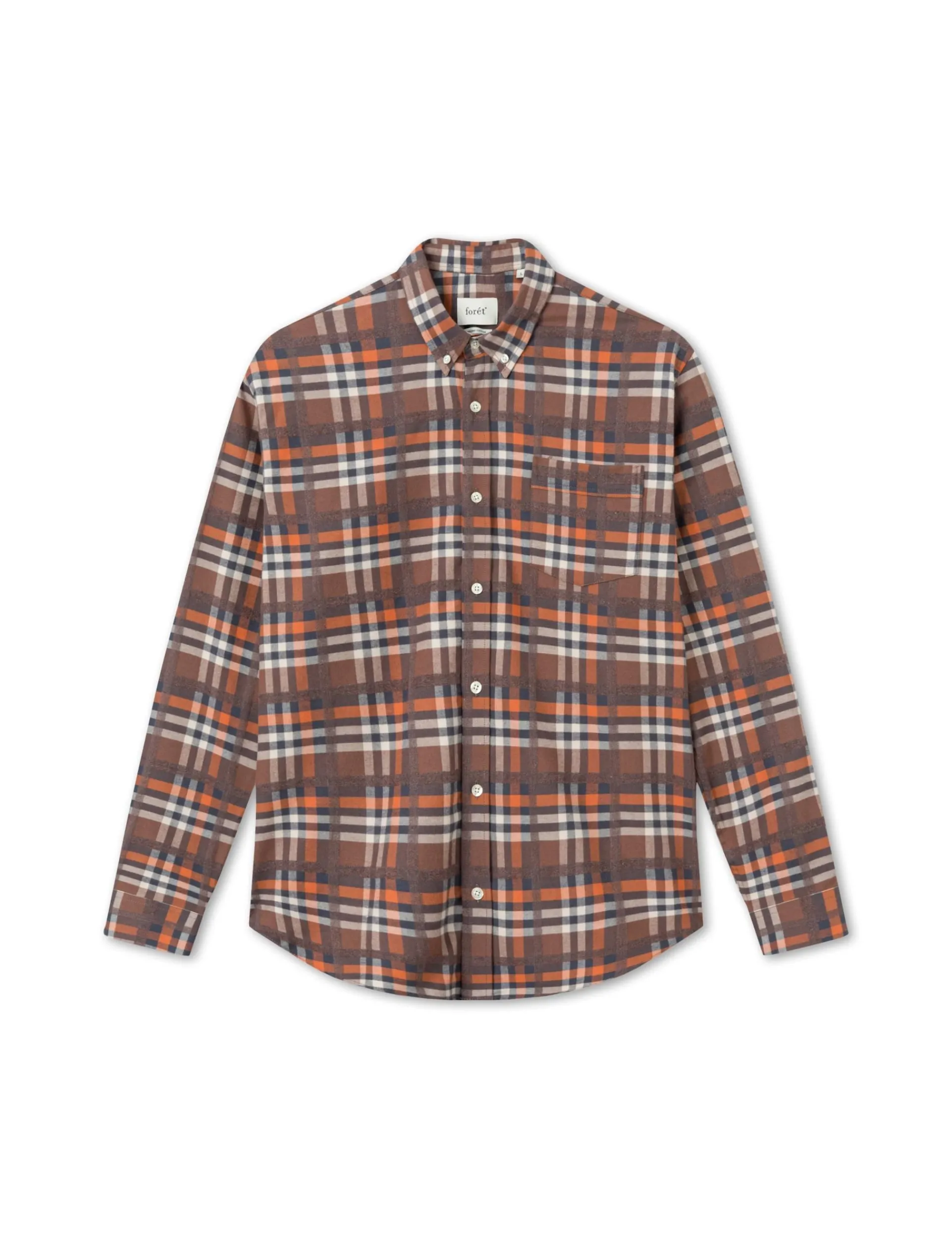 Men Forét Shirts-Island Shirt-Brown Check