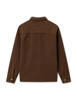 Men Forét Overshirts-Ivy Wool Overshirt-Rubber