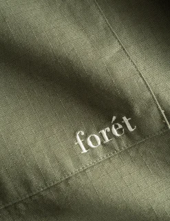 Men Forét Overshirts-Ledge Overshirt-Dark Olive