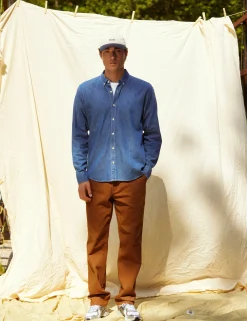 Men Forét Shirts-Life Shirt-Chambray