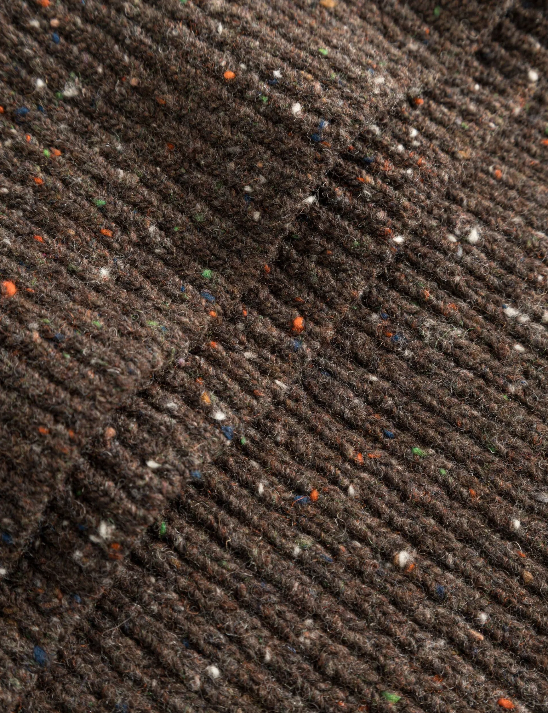 Men Forét Sweatshirts-Marsh Puzzle Turtleneck-Brown