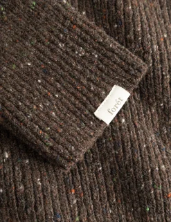 Men Forét Sweatshirts-Marsh Puzzle Turtleneck-Brown