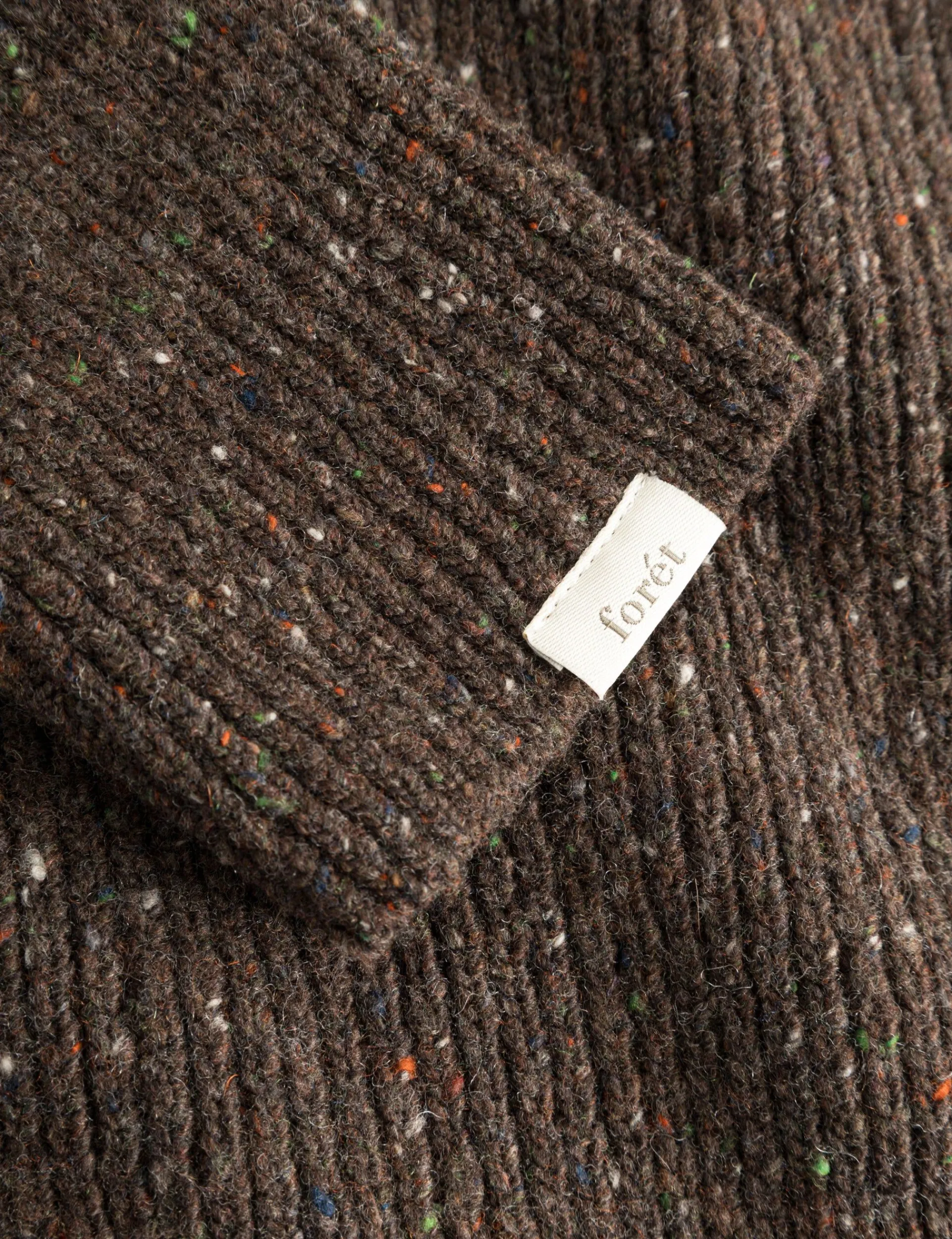 Men Forét Sweatshirts-Marsh Puzzle Turtleneck-Brown