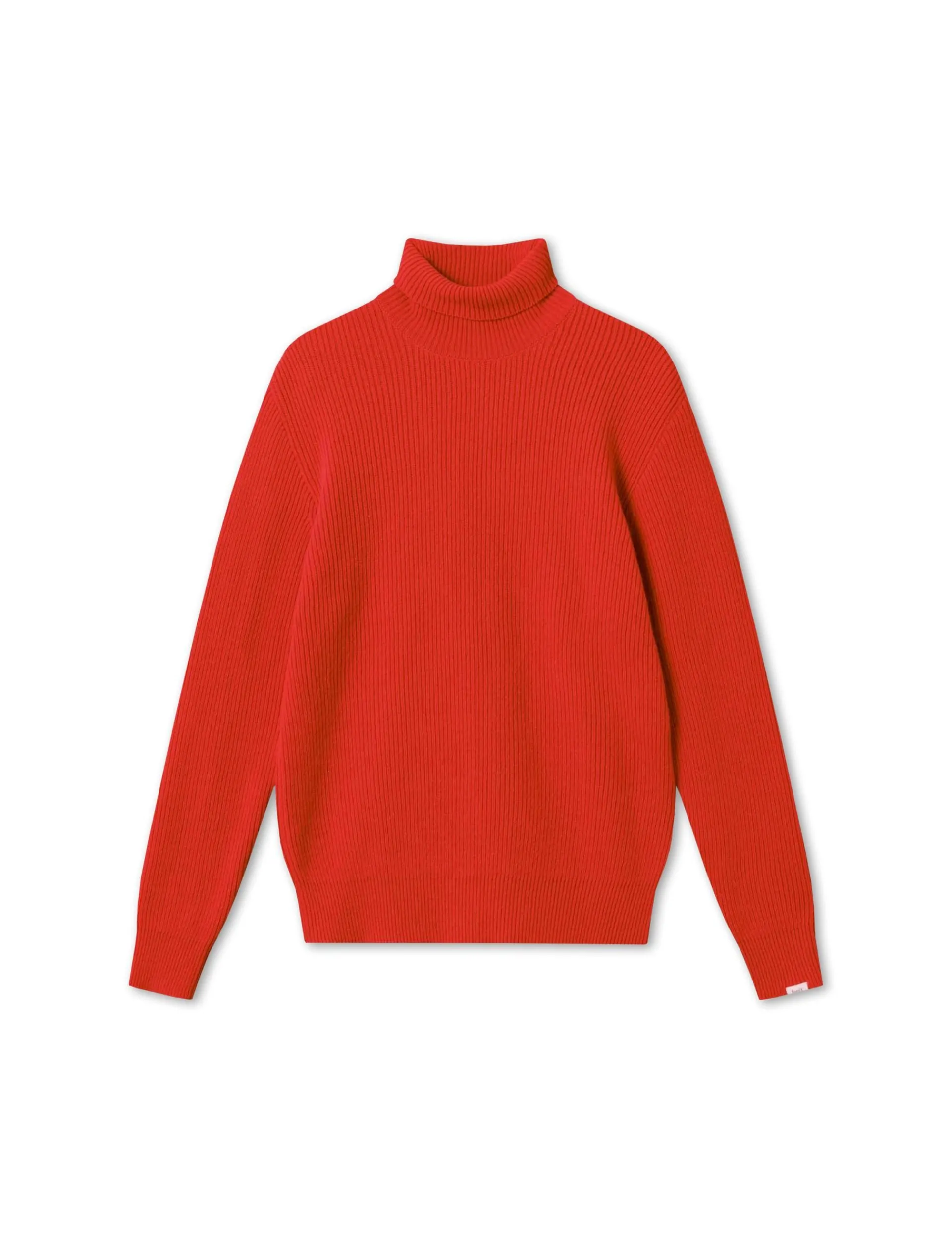 Men Forét Knitwear-Marsh Rib Turtleneck-Red