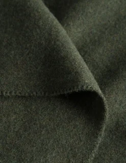 Men Forét Knitwear-Melt Scarf-Army