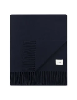 Men Forét Knitwear-Melt Scarf-Navy